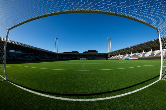 Bravida Arena innan fotbollsmatchen i Svenska Cupen mellan