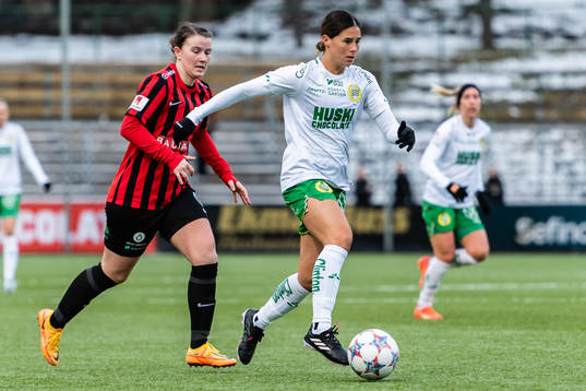 Brommapojkarnas Frida Boriero och Hammarbys Kyra