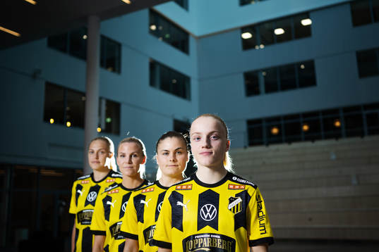 Elma Junttila Nelhage, Josefin Rybrink, Hanna Wijk och Anna