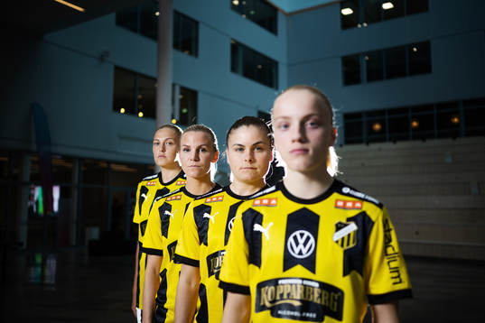 Elma Junttila Nelhage, Josefin Rybrink, Hanna Wijk och Anna