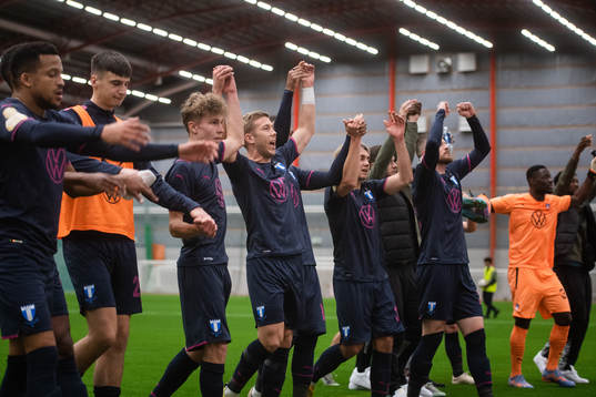 Malmö FFs spelare jublar
