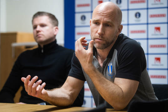 IFK Luleås tränare Ben Hanley och Malmö FFs tränare