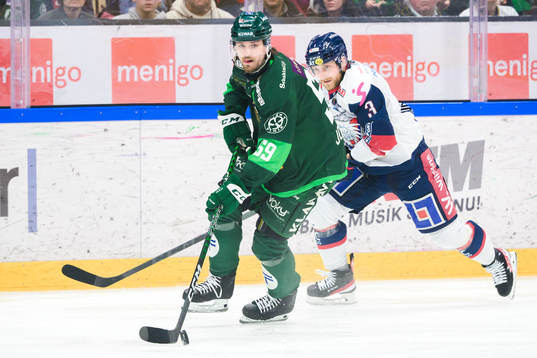 Färjestads Linus Johansson och Linköpings Linus Hultström