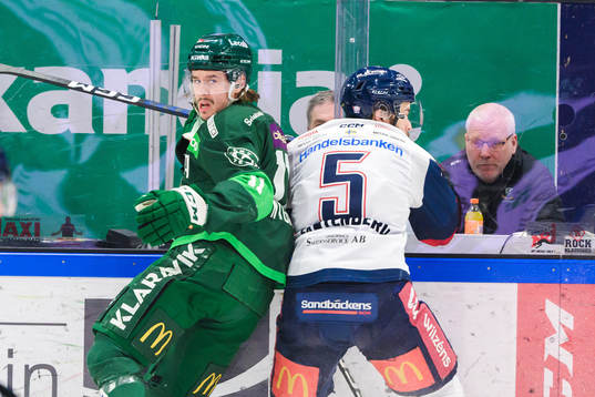 Färjestads Joakim Nygård och Linköpings Oscar Fantenberg
