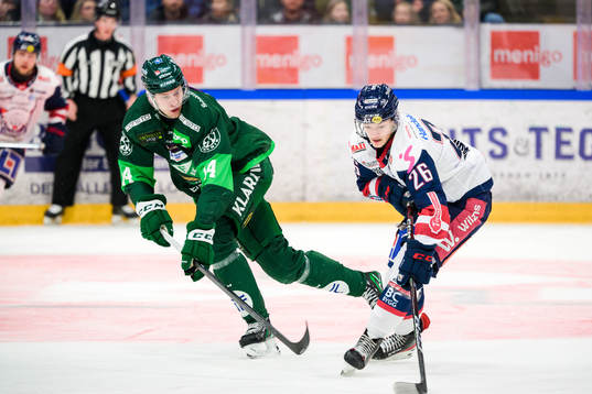 Färjestads Victor Ejdsell och Linköpings Fabian Wagner