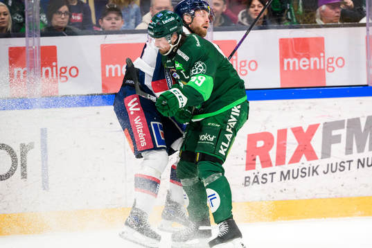 Linköpings John Nyberg och Färjestads Linus Johansson
