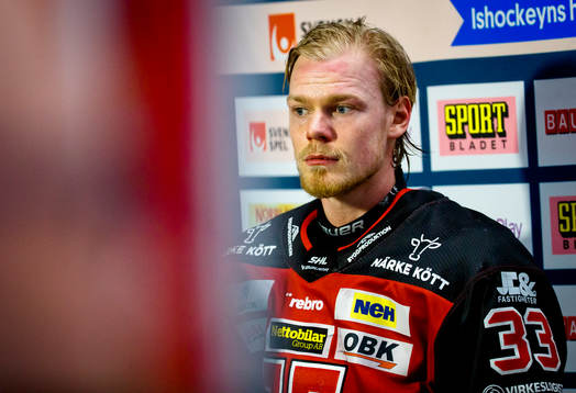 Örebros Christopher Mastomäki deppar ishockeymatchen i
