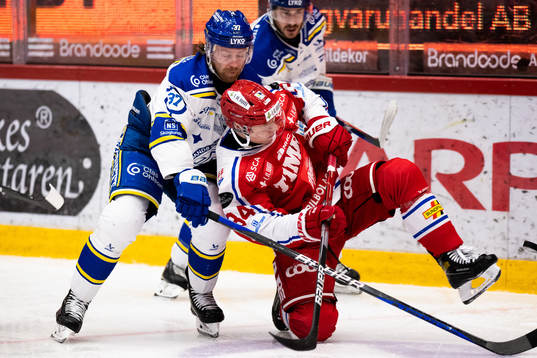 Leksands Anton Lindholm och Timrås Olli Palola