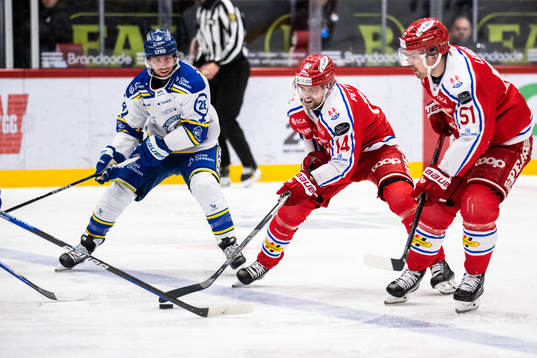 Leksands Justin Glenn Kloos och Timrås Emil Pettersson