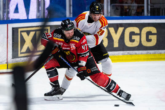 Luleås Leo Komarov och Brynäs Johannes Kinnvall