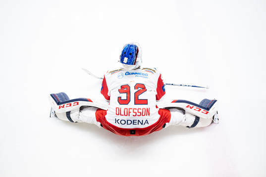 Västerviks målvakt Edvin Olofsson