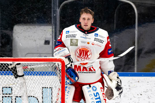 Västerviks målvakt Emil Kruse