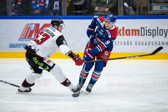 Malmö Redhawks Fredrik Händemark och Oskarshamns Ahti