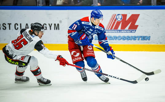 Malmö Redhawks Lukas Wernblom och Oskarshamns Antti Suomela
