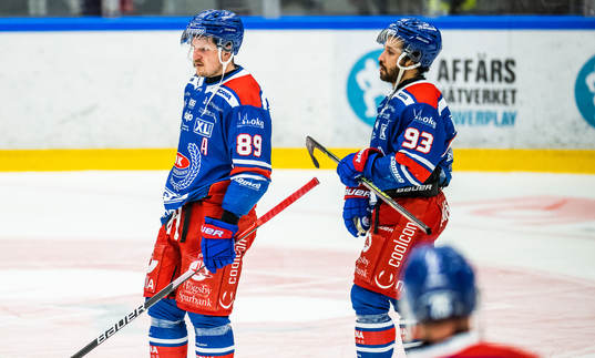 Oskarshamns Patrik Karlkvist och Cameron Brace deppar