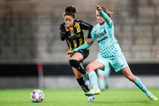 Häckens Felicia Schröder och Jitex Klara Svensson Senelius