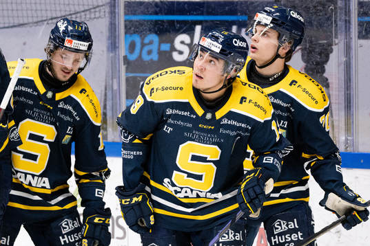 Södertäljes Lucas Carlsson jublar