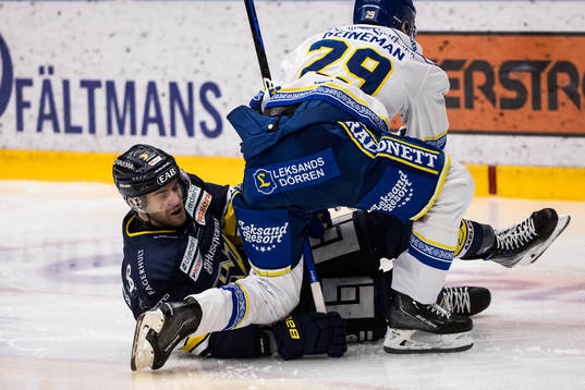 HV71s Tyler Vesel och Leksands Emil Heineman