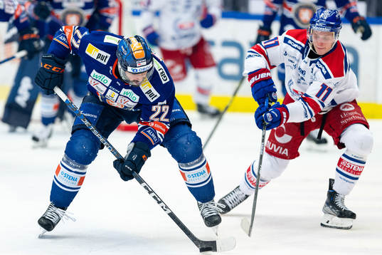 Växjös Tobias Rieder och Oskarshamns Antti Suomela