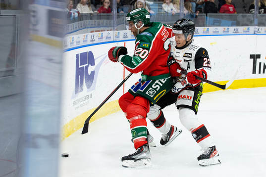 Frölundas Joel Lundqvist och Malmö Redhawks Christoffer