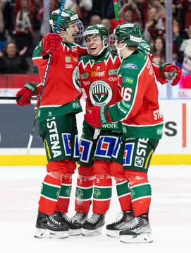Frölundas Isac Born , David Edstrom och Otto Stenberg