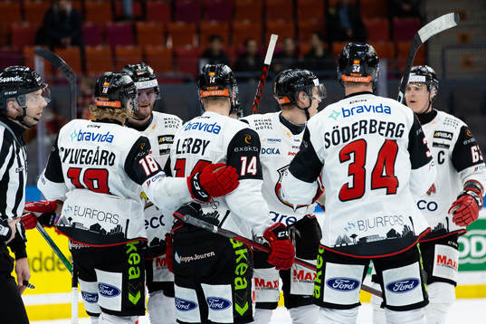 Malmö Redhawks Kim Rosdahl jublar