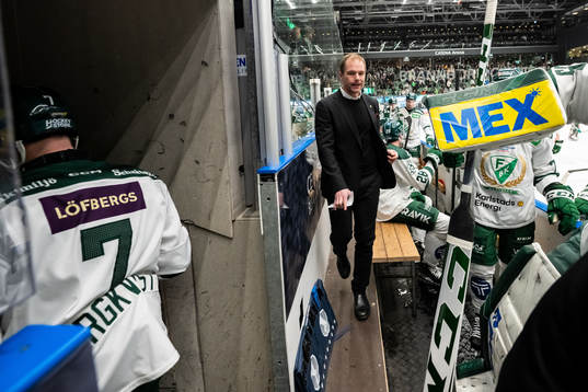 Färjestads huvudtränare Tomas Mitell