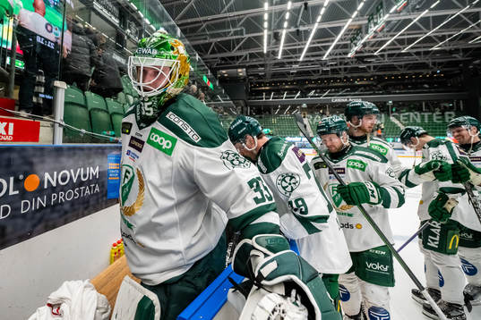Färjestads målvakt Dennis Hildeby