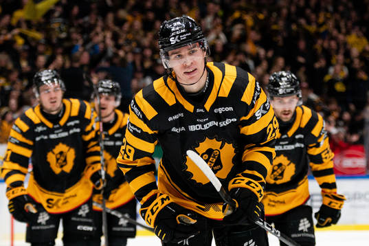Skellefteås Albin Sundsvik jublar