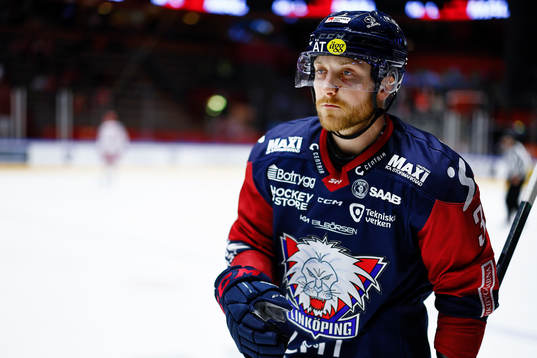 Linköpings Linus Hultström jublar