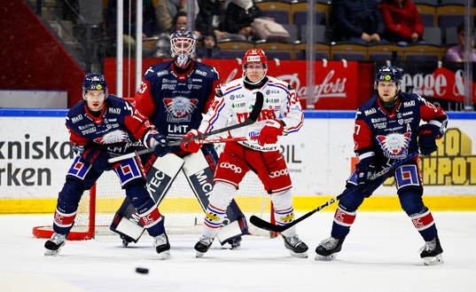 Linköpings Sebastian Strandberg, Timrås Olli Palola och