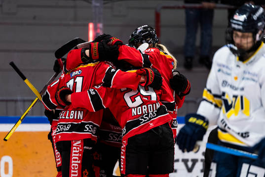Luleås spelare jublar