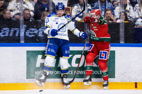 Leksands Jon Knuts och Frölundas Tom Nilsson