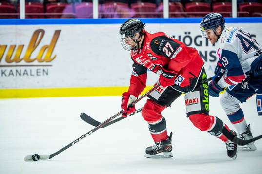 Malmö Redhawks Ponthus Westerholm mot Linköpings Benjamin