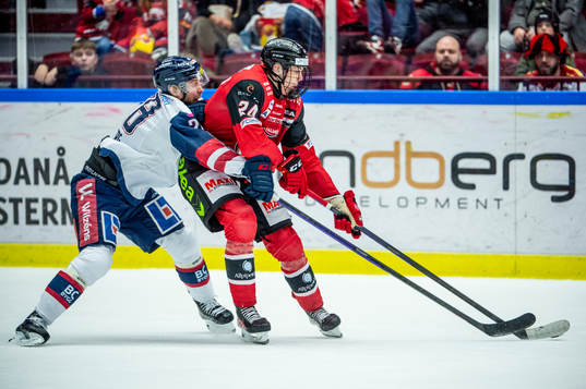 Linköpings John Nyberg mot Malmö Redhawks Anton Wahlberg