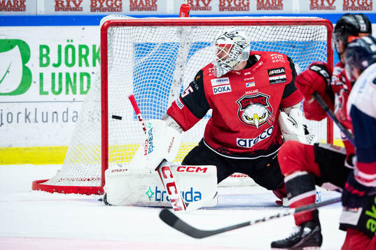 Linköpings Markus Ljungh gör 3-2 bakom Malmö Redhawks
