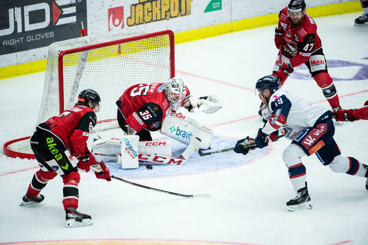 Malmö Redhawks målvakt Adam Werner och Linköpings