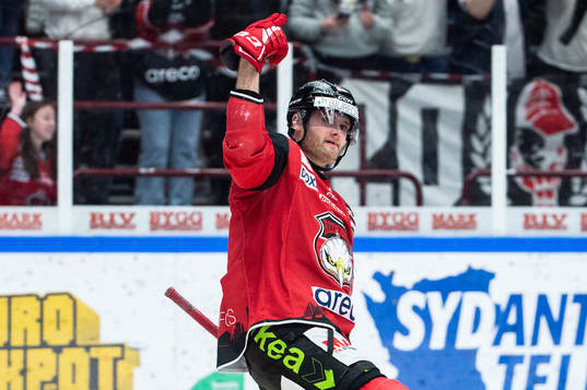 Malmö Redhawks Kim Rosdahl jublar