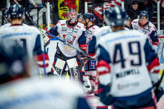 Linköpings målvakt Marcus Högberg deppar med