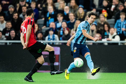Djurgårdens Gustav Wikheim och Brommapojkarnas André