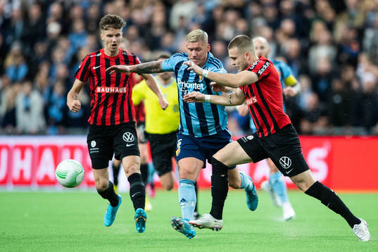Brommapojkarnas Amadeus Sögaard och Djurgårdens Victor