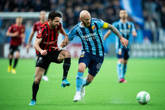 Brommapojkarnas Marijan Cosic och Djurgårdens Magnus
