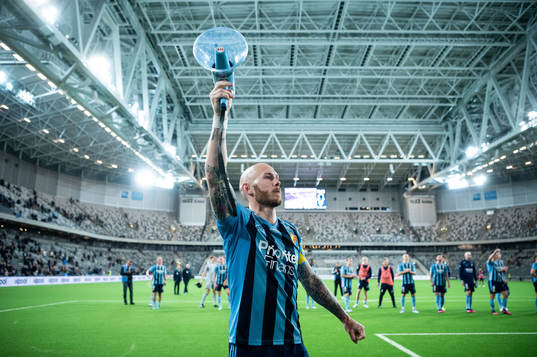 Djurgårdens Magnus Eriksson jublar