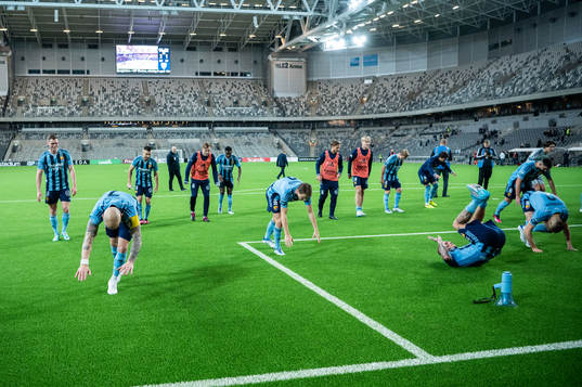 Djurgårdens spelare jublar