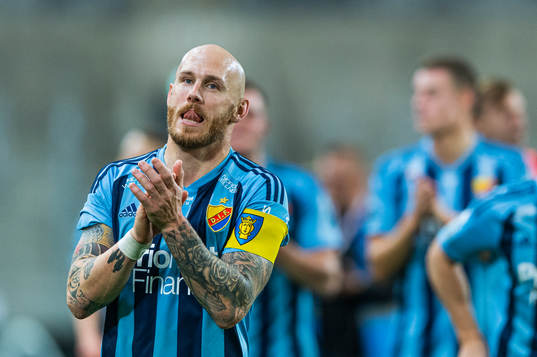 Djurgårdens Magnus Eriksson jublar
