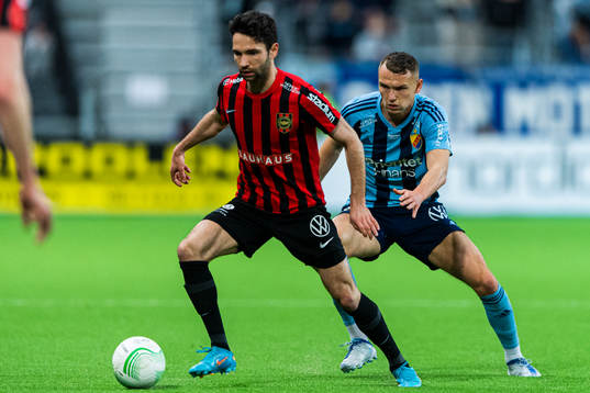 Djurgårdens Piotr Johansson och Brommapojkarnas Marijan