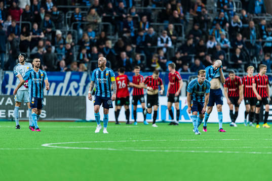 Djurgårdens spelare deppar