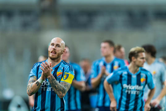 Djurgårdens Magnus Eriksson jublar