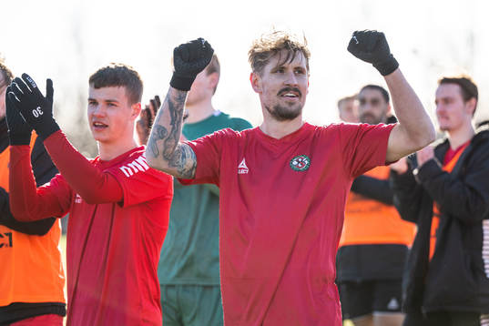 Örebros spelare jublar
