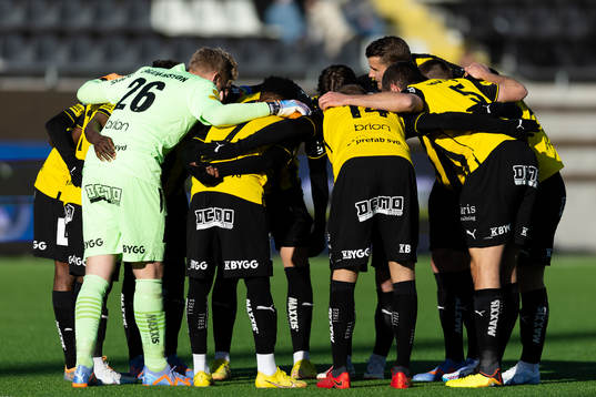 Häcken samlade innan fotbollsmatchen i Svenska Cupen